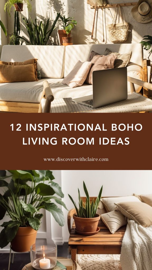 15 boho living room ideas for a cozy and free-spirited feel.