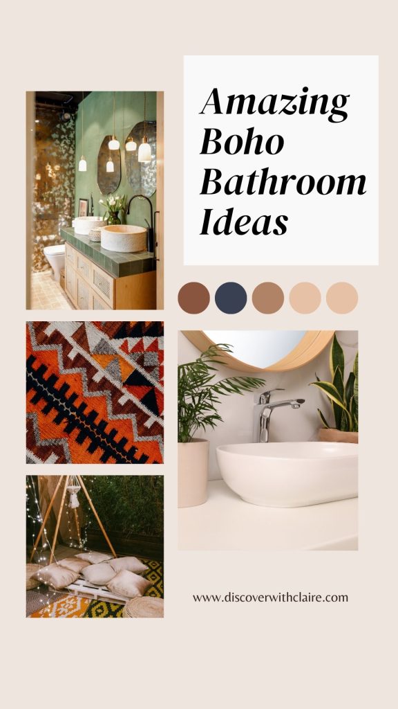 Amazing boho bathroom ideas to transform any bathroom.