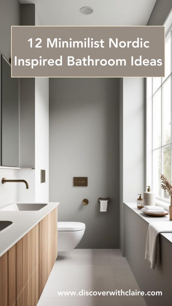 12 Nordic bathroom ideas for minimalist design.