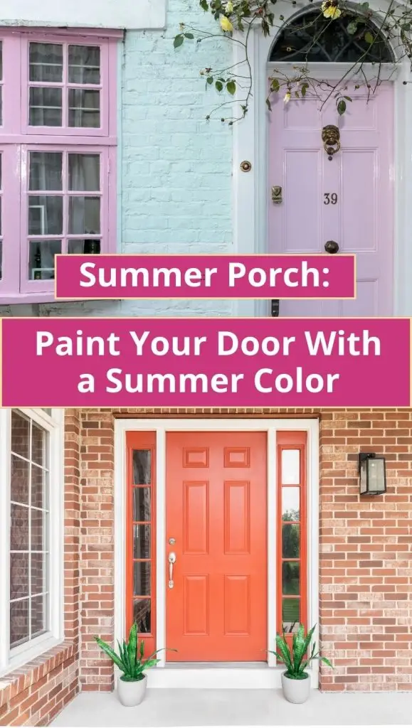 summer color front doors