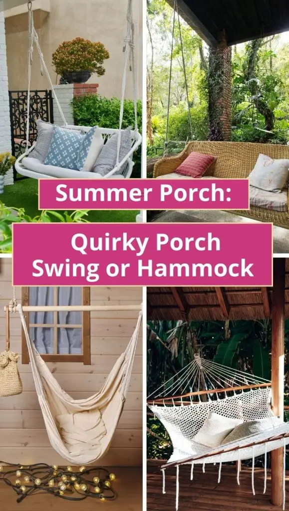 quirky porch hammock